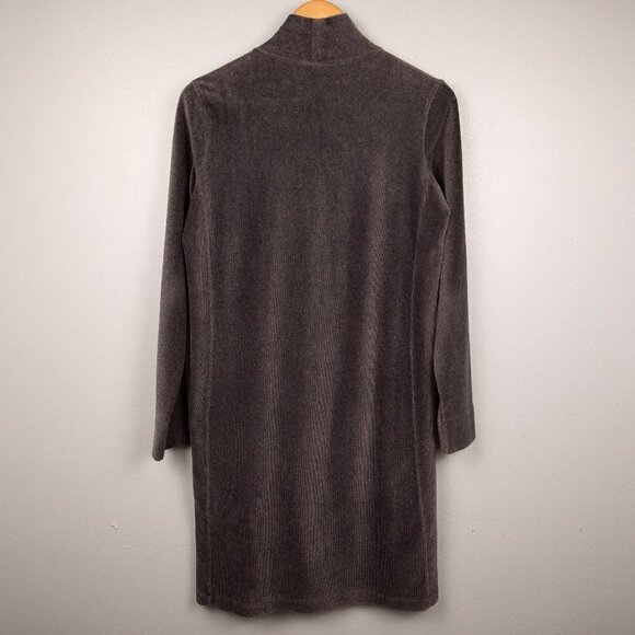 Vintage J. Jill stretch grey mock turtle neck shift dress-S - Picture 4 of 4